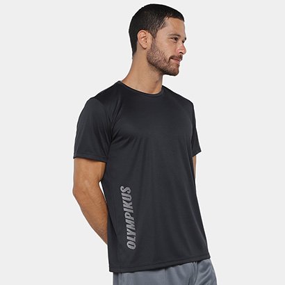 Camiseta Olympikus Basic Logo Masculina - Preto