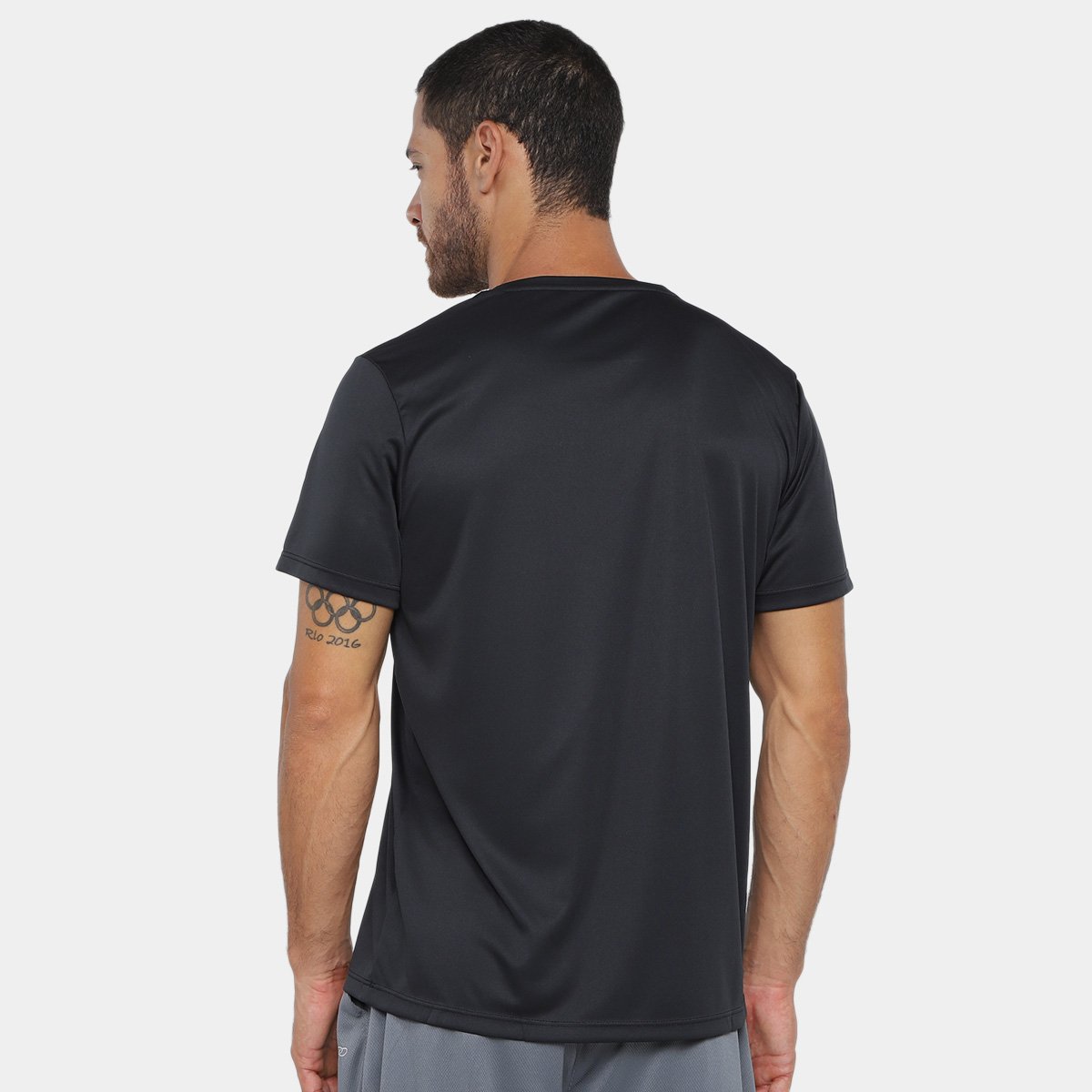 Camiseta Olympikus Basic Logo Masculina - Preto