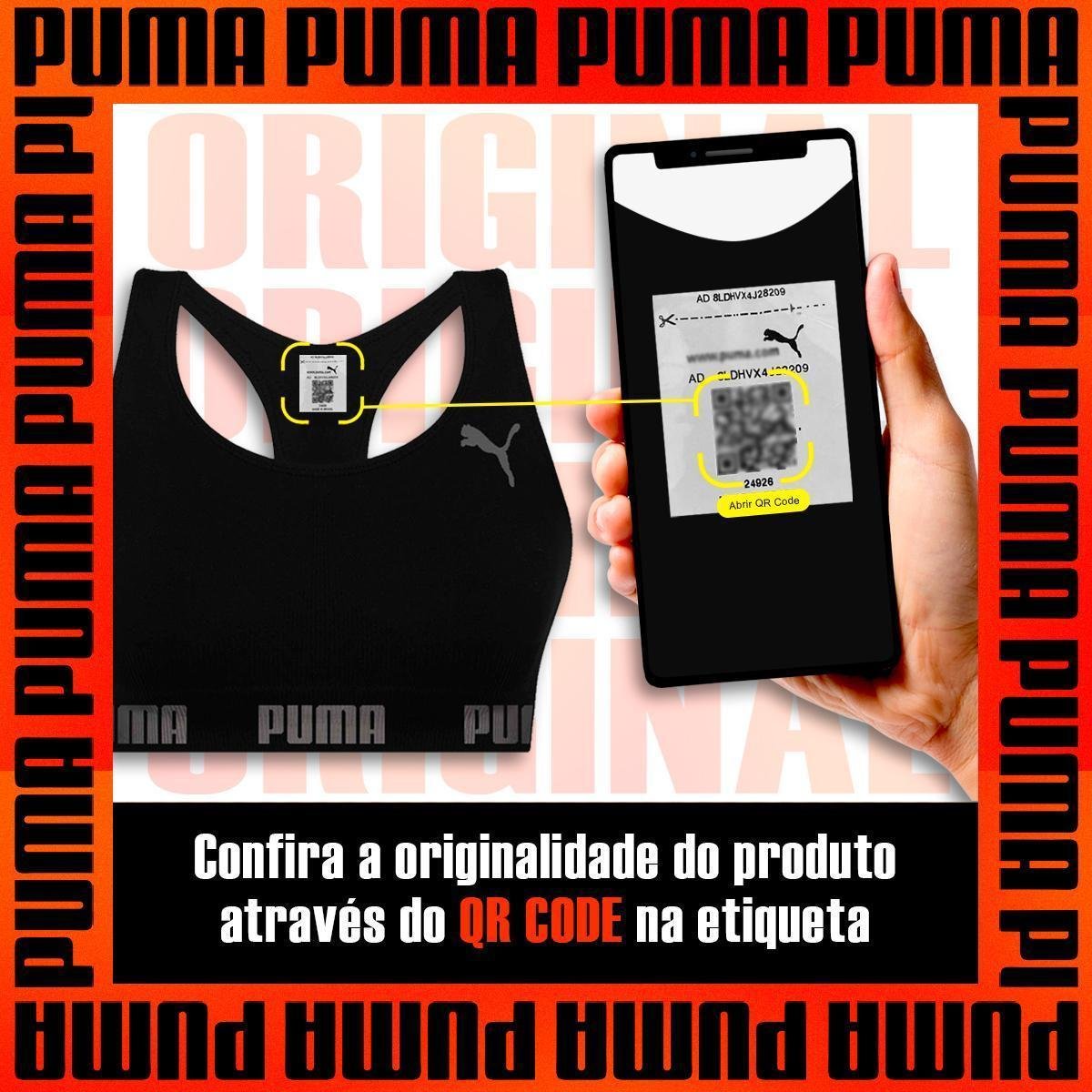 Kit 2 Tops Puma Feminino Nadador Sem Costura Alta Sustentação Academia Fitness